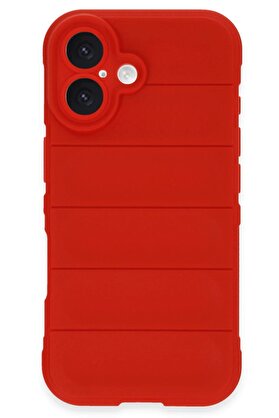 CepteToptan iPhone 16 Plus Kılıf Optimum Silikon - Kırmızı - DROPX8289-2870