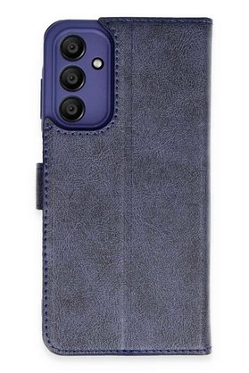 CepteToptan Samsung Galaxy M15 Kılıf Trend S Plus Kapaklı Kılıf - Lacivert - DROPX3460-4475