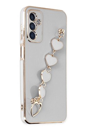 CepteToptan Samsung Galaxy A14 4G Kılıf Esila Silikon - Beyaz - DROPX3035-3605