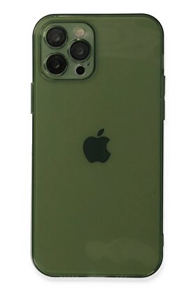 CepteToptan iPhone 12 Pro Max Kılıf Fly Lens Silikon - Yeşil - DROPX4889-7315