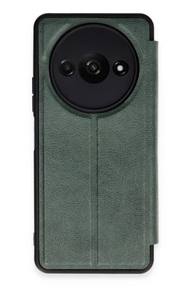CepteToptan Xiaomi Redmi A3 4G Kılıf Flip Cover - Koyu Yeşil - BRH023009-8565