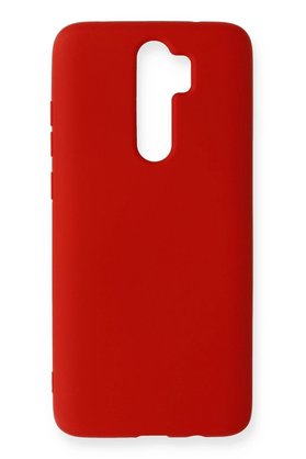 CepteToptan Xiaomi Redmi Note 8 Pro Kılıf Nano içi Kadife Silikon - Kırmızı - DROPX7055-6827