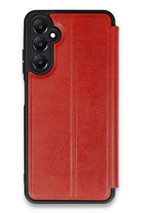 CepteToptan Samsung Galaxy A25 5G Kılıf Flip Cover - Kırmızı - DROPX8968-1818