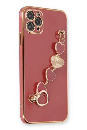 CepteToptan iPhone 11 Pro Kılıf Esila Silikon - Kırmızı - DROPX8962-4588