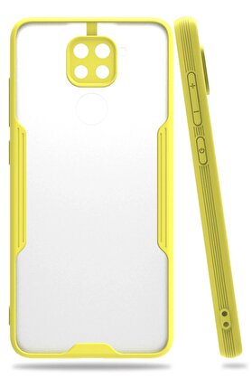 CepteToptan Xiaomi Redmi Note 9 Kılıf Platin Silikon - Sarı - DROPX6534-5753