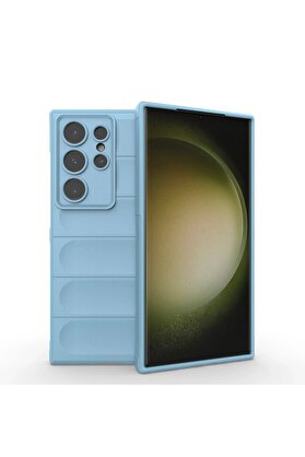 CepteToptan Samsung Galaxy S24 Ultra Kılıf Optimum Silikon - Sky Blue - DROPX2002-1992