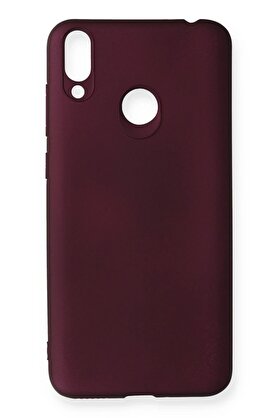 CepteToptan Huawei Honor 8C Kılıf First Silikon - Mürdüm - DROPX7200-8673