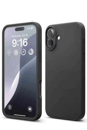 CepteToptan iPhone 16 Kılıf Nano içi Kadife Silikon - Siyah - DROPX6858-1890