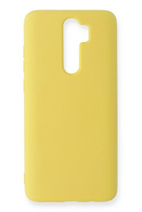 CepteToptan Xiaomi Redmi Note 8 Pro Kılıf Nano içi Kadife Silikon - Sarı - DROPX7519-3371