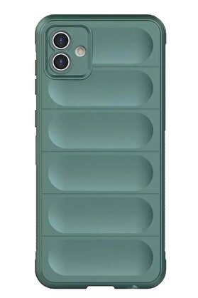 CepteToptan Samsung Galaxy A05 Kılıf Optimum Silikon - Koyu Yeşil - DROPX9864-5386
