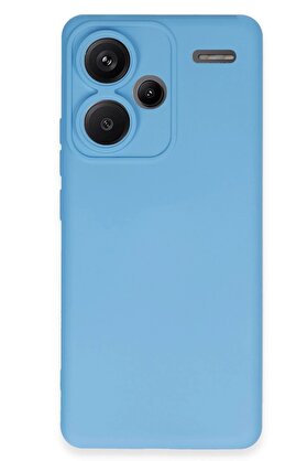 CepteToptan Xiaomi Redmi Note 13 Pro Plus Kılıf Nano içi Kadife Silikon - Mavi - DROPX6703-2852
