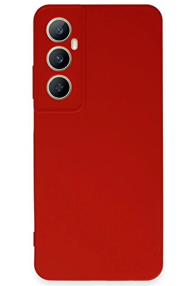 CepteToptan Realme C65 Kılıf First Silikon - Kırmızı - DROPX8805-7123