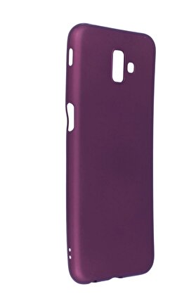 CepteToptan Samsung Galaxy J6 Plus Kılıf First Silikon - Mürdüm - DROPX2810-4388