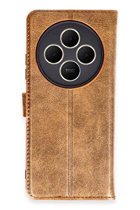 CepteToptan Xiaomi Redmi 14C Kılıf Trend S Plus Kapaklı Kılıf - Taba - DROPX3526-2851