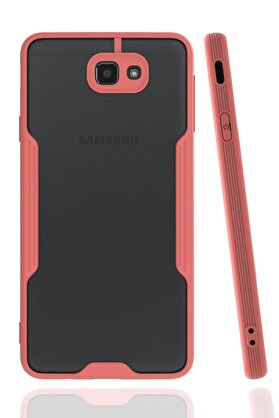 CepteToptan Samsung Galaxy J7 Prime Kılıf Platin Silikon - Pembe - DROPX9693-2551