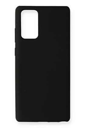 CepteToptan Samsung Galaxy Note 20 Kılıf Nano içi Kadife Silikon - Siyah - DROPX7582-4556