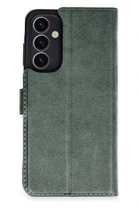 CepteToptan Samsung Galaxy A25 5G Kılıf Trend S Plus Kapaklı Kılıf - Yeşil - NOVER4304-1881