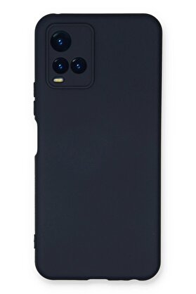 CepteToptan Vivo Y21S Kılıf Nano içi Kadife Silikon - Lacivert - DROPX3628-9394