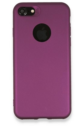 CepteToptan iPhone 7 Kılıf First Silikon - Mürdüm - DROPX3850-8517