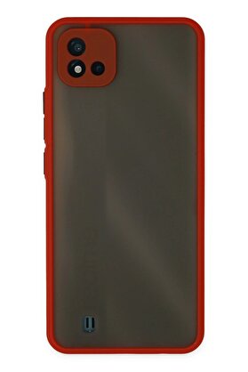 CepteToptan Realme C11 2021 Kılıf Montreal Silikon Kapak - Kırmızı - DROPX3871-5835