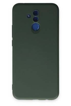 CepteToptan Huawei Mate 20 Lite Kılıf Nano içi Kadife Silikon - Koyu Yeşil - DROPX9999-8011