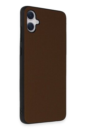 CepteToptan Samsung Galaxy A05 Kılıf Taft Kapak - Kahverengi - DROPX6513-9496