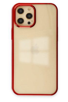 CepteToptan iPhone 12 Pro Max Kılıf Element Silikon - Kırmızı - DROPX9917-5466