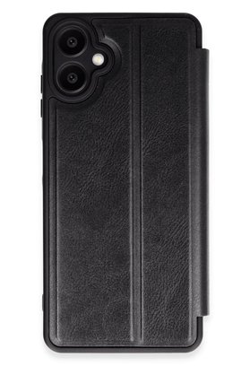 CepteToptan Samsung Galaxy A06 Kılıf Flip Cover - Siyah - DROPX4879-5531