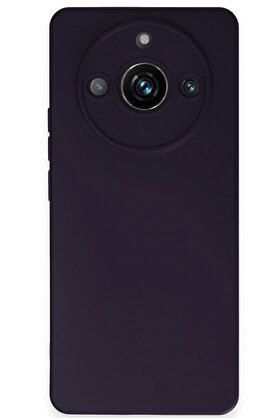 CepteToptan Realme 11 Pro Kılıf Nano içi Kadife Silikon - Mor - DROPX7113-4131