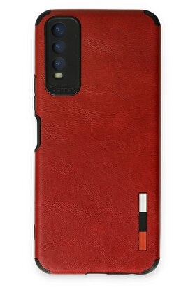 CepteToptan Vivo Y11S Kılıf Loop Deri Silikon - Kırmızı - DROPX7010-6015