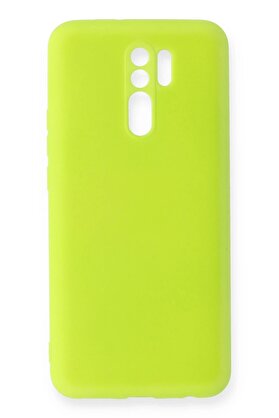 CepteToptan Xiaomi Redmi 9 Kılıf Nano içi Kadife Silikon - Sarı - DROPX1602-9081