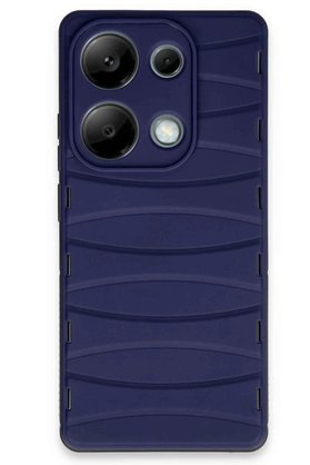 CepteToptan Xiaomi Redmi Note 13 Pro 4G Kılıf Bibercas Silikon Kapak - Lacivert - DROPX9981-3636