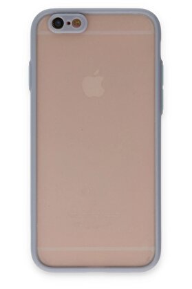 CepteToptan iPhone 6 Kılıf Montreal Silikon Kapak - Gri - DROPX4969-1458