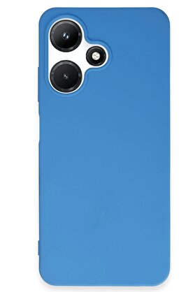 CepteToptan İnfinix Hot 30i Kılıf First Silikon - Mavi - DROPX1550-8283