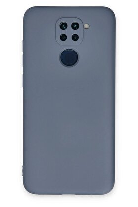 CepteToptan Xiaomi Redmi Note 9 Kılıf Nano içi Kadife Silikon - Gri - DROPX2486-2712