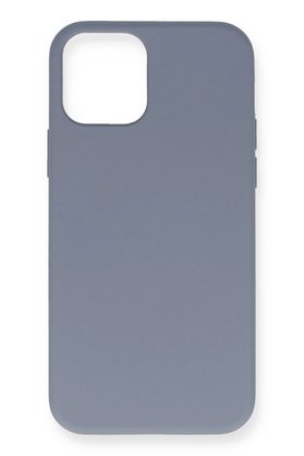 CepteToptan iPhone 12 Pro Max Kılıf Nano içi Kadife Silikon - Gri - DROPX7919-5129