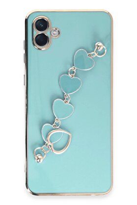CepteToptan Samsung Galaxy A04 Kılıf Esila Silikon - Su Yeşili - DROPX2952-9252