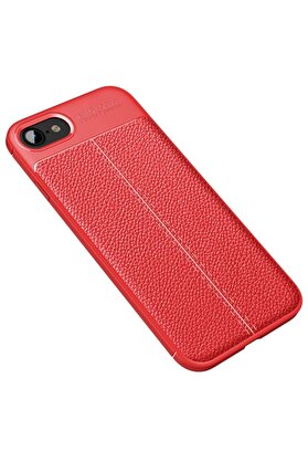 CepteToptan iPhone 7 Kılıf Auto Focus Kapak - Kırmızı - DROPX2363-9322