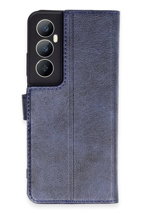 CepteToptan Realme C65 Kılıf Trend S Plus Kapaklı Kılıf - Lacivert - DROPX2216-3363