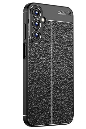 CepteToptan Samsung Galaxy A15 4G Kılıf Auto Focus Kapak - Siyah - DROPX2137-9611