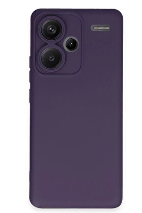 CepteToptan Xiaomi Redmi Note 13 Pro Plus Kılıf Nano içi Kadife Silikon - Mor - DROPX8321-1157