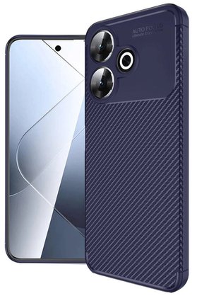 CepteToptan Xiaomi Redmi 13 4G Kılıf Auto Focus Karbon Kapak - Lacivert - DROPX4528-3504