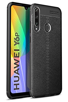 CepteToptan Huawei Y6P Kılıf Auto Focus Kapak - Siyah - DROPX1083-5142