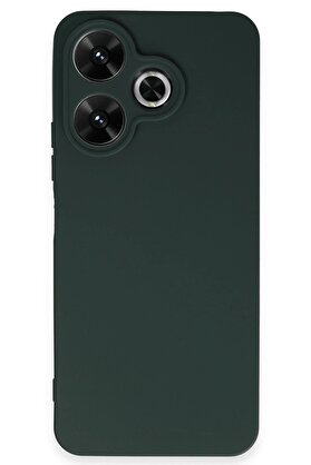 CepteToptan Xiaomi Redmi 13 4G Kılıf First Silikon - Koyu Yeşil - DROPX6000-4679