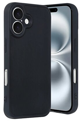 CepteToptan iPhone 16 Kılıf Aras Deri Kapak - Siyah - DROPX8640-6165