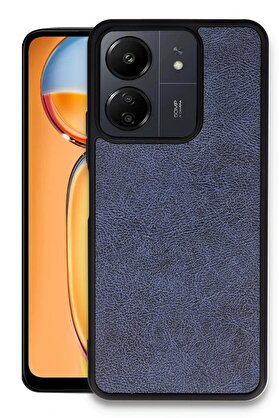 CepteToptan Xiaomi Redmi 13C Kılıf Aras Deri Kapak - Lacivert - DROPX2994-1092
