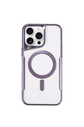 CepteToptan iPhone 14 Pro Kılıf Boyi Magsafe Silikon Kapak - Derin Mor - DROPX6014-7802