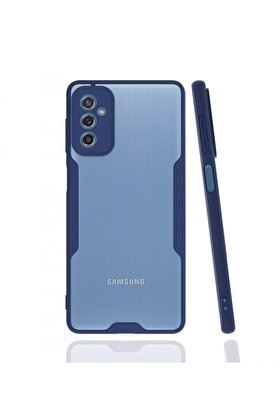 CepteToptan Samsung Galaxy M52 5G Kılıf Platin Silikon - Lacivert - DROPX5173-6407