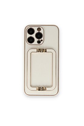CepteToptan iPhone 14 Pro Max Kılıf Coco Elit Kapak - Beyaz - DROPX5576-2844