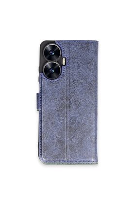 CepteToptan Realme C55 Kılıf Trend S Plus Kapaklı Kılıf - Lacivert - DROPX8661-1246
